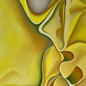Malerei mit dem Titel ""Mimosa de Paris" F…" von Jchadima, Original-Kunstwerk, Öl