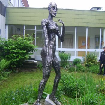 Sculpture intitulée "Mademoiselle AVATAR" par Christian Lallemand, Œuvre d'art originale