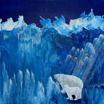 Peinture intitulée "Nuit polaire" par Jacques Copp, Œuvre d'art originale