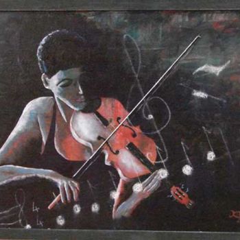 Peinture intitulée "La soliste" par Jacques Copp, Œuvre d'art originale