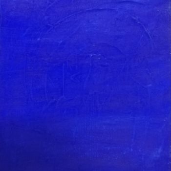 Schilderij getiteld "Fleurs bleues" door Denis Robinot, Origineel Kunstwerk, pigmenten