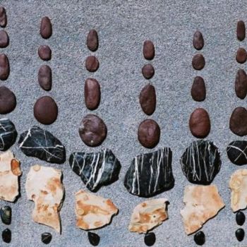 Скульптура под названием "Vers Antarès" - Jean Aznar, Подлинное произведение искусства, Камень