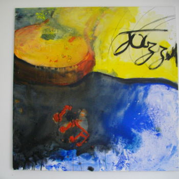 Painting titled "le jazz" by Jean Bellier, Original Artwork, Acrylic