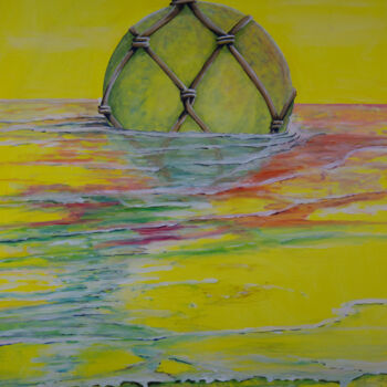 Pittura intitolato "verre de mer" da Jean Bernard Blaise, Opera d'arte originale, Acrilico