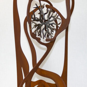 Sculpture titled "Soleil Noir" by Jean-Bernard Legendre, Original Artwork, Metals