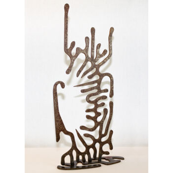 Escultura titulada "Exil" por Jean-Bernard Legendre, Obra de arte original, Metales