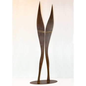 Sculpture intitulée "Jambes Lames" par Jean-Bernard Legendre, Œuvre d'art originale, Métaux