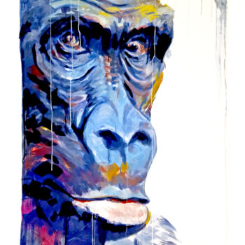 "gorille pas commode…" başlıklı Tablo Jean Bodin tarafından, Orijinal sanat, Pigmentler