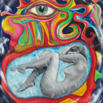 Картина под названием "" Rebirth "" - Jicé B., Подлинное произведение искусства, Масло