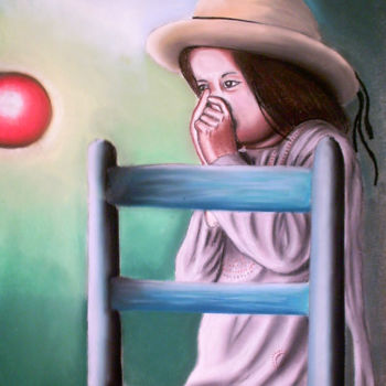 绘画 标题为“" Méditation enfant…” 由Jicé B., 原创艺术品, 粉彩