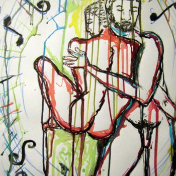 "" Etreinte "" başlıklı Tablo Jicé B. tarafından, Orijinal sanat, Mürekkep