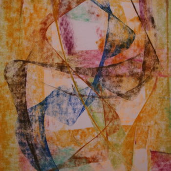 Malarstwo zatytułowany „14 /  Puzzle Acroba…” autorstwa Jean-Christophe Hilaire, Oryginalna praca, Pastel