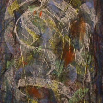 Malerei mit dem Titel "56 / L'Oiseau Coule…" von Jean-Christophe Hilaire, Original-Kunstwerk, Pastell