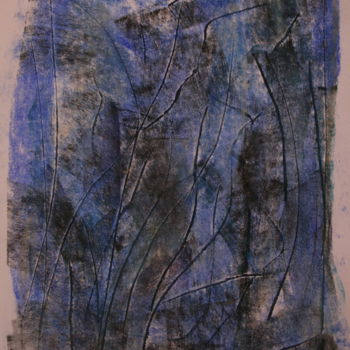Malerei mit dem Titel "75 / Tourments Ephé…" von Jean-Christophe Hilaire, Original-Kunstwerk, Pastell