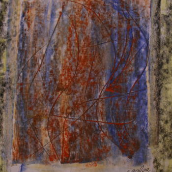Peinture intitulée "94 / Les Rideaux Bl…" par Jean-Christophe Hilaire, Œuvre d'art originale, Pastel