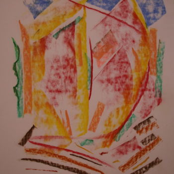 Malerei mit dem Titel "115 / Tempête De Ci…" von Jean-Christophe Hilaire, Original-Kunstwerk, Pastell