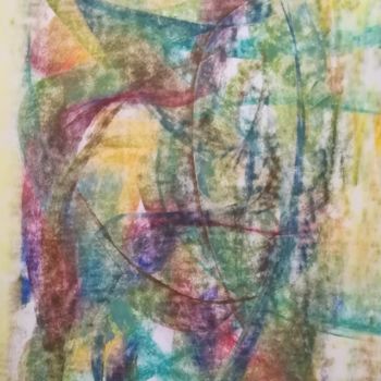 Painting titled "162 / Effusions Dan…" by Jean-Christophe Hilaire, Original Artwork, Pastel