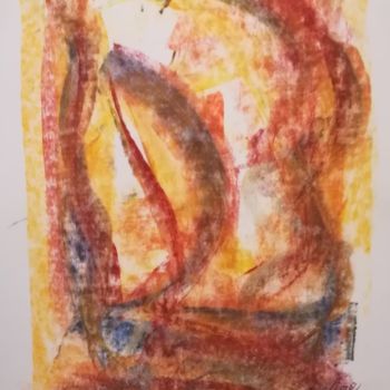 Painting titled "185 / Sous Les Assa…" by Jean-Christophe Hilaire, Original Artwork, Pastel