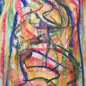 Painting titled "219 /On va au Carna…" by Jean-Christophe Hilaire, Original Artwork, Pastel