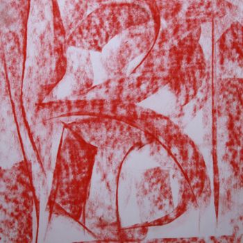 Painting titled "252 / Valses de coq…" by Jean-Christophe Hilaire, Original Artwork, Pastel