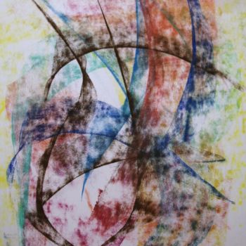 Painting titled "259 / Le ventre des…" by Jean-Christophe Hilaire, Original Artwork, Pastel