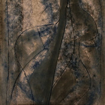 「A la poursuite de l…」というタイトルの絵画 Jean-Christophe Hilaireによって, オリジナルのアートワーク, パステル