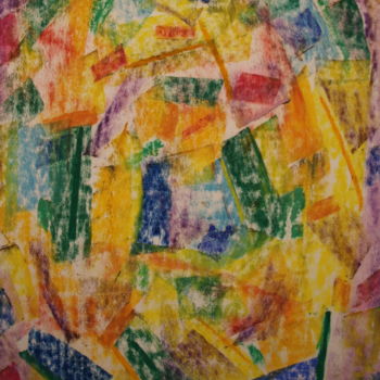 Peinture intitulée "302 Les lumières de…" par Jean-Christophe Hilaire, Œuvre d'art originale, Pastel