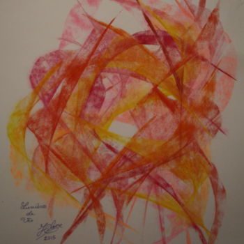 Painting titled "307 Lumières de Vie" by Jean-Christophe Hilaire, Original Artwork, Pastel