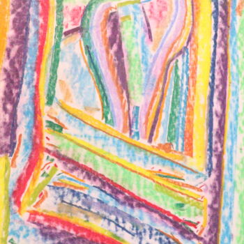Peinture intitulée "Promeneur Solitaire…" par Jean-Christophe Hilaire, Œuvre d'art originale, Pastel