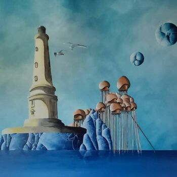 Schilderij getiteld "CORDOU-LAND" door Jean-Christophe Labrue, Origineel Kunstwerk, Acryl