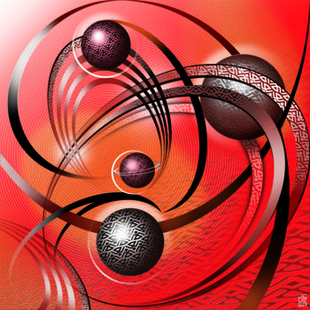 Digital Arts titled "Composition 70" by Jean-Christophe Latger, Original Artwork, Digital Painting