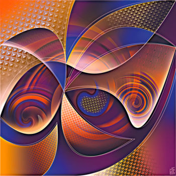 Digital Arts titled "Composition 86" by Jean-Christophe Latger, Original Artwork, Digital Painting