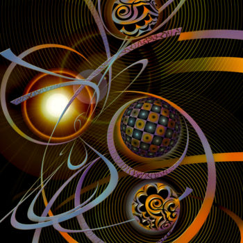 Arte digital titulada "composition 141" por Jean-Christophe Latger, Obra de arte original