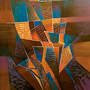 Peinture intitulée "composition 188" par Jean-Christophe Latger, Œuvre d'art originale, Acrylique