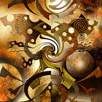 Arte digitale intitolato "composition 194" da Jean-Christophe Latger, Opera d'arte originale