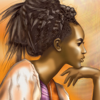 Digital Arts titled "Aminata.jpg" by Jean-Christophe Latger, Original Artwork, 2D Digital Work