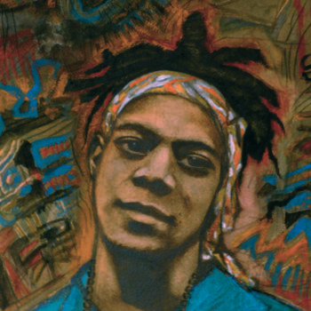 Painting titled "Basquiat.jpg" by Jean-Christophe Latger, Original Artwork, Watercolor