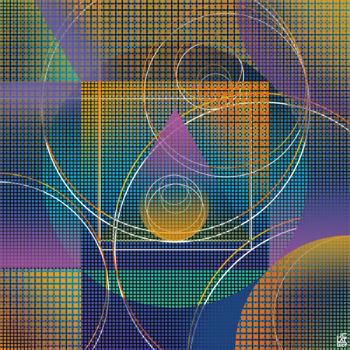 Arts numériques intitulée "Composition 29" par Jean-Christophe Latger, Œuvre d'art originale, Travail numérique 2D