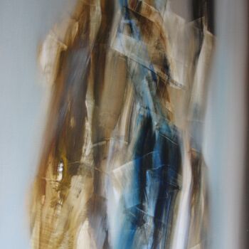 Ζωγραφική με τίτλο "MATIERE TERRESTRE" από Jean Claude Barthel, Αυθεντικά έργα τέχνης, Λάδι Τοποθετήθηκε στο Ξύλινο φορείο σ…