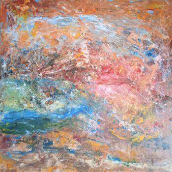 Pintura titulada "Densité chromatique" por Jean-Claude Bemben, Obra de arte original, Oleo Montado en Bastidor de camilla de…