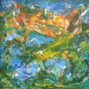Pittura intitolato "Moment intuitiste" da Jean-Claude Bemben, Opera d'arte originale, Olio Montato su Telaio per barella in…