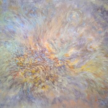 Painting titled "Ailleurs" by Jean-Claude Bemben, Original Artwork, Oil Mounted on Wood Stretcher frame