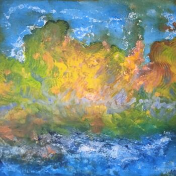 Картина под названием "Nature" - Jean-Claude Bemben, Подлинное произведение искусства, Масло Установлен на Деревянная рама д…