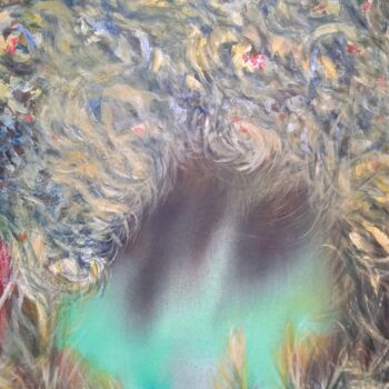 Pintura titulada "Vision aquatique" por Jean-Claude Bemben, Obra de arte original, Oleo Montado en Bastidor de camilla de ma…