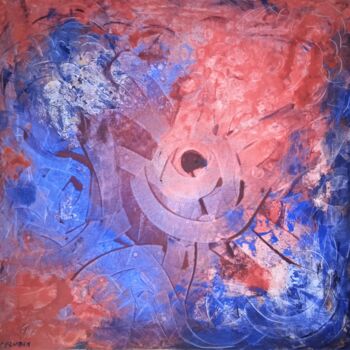 Картина под названием "Labyrinthe cosmique" - Jean-Claude Bemben, Подлинное произведение искусства, Масло Установлен на Дере…