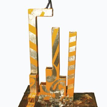 Sculpture titled "Enième Vague" by Jean Claude Causse, Original Artwork, Metals