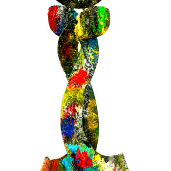 Скульптура под названием "Convergence" - Jean Claude Causse, Подлинное произведение искусства, Нержавеющая сталь