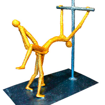 Skulptur mit dem Titel "Marie Madeleine" von Jean Claude Causse, Original-Kunstwerk, Metalle