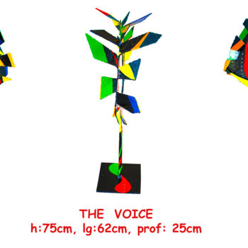 Escultura intitulada "The Voïce" por Jean Claude Causse, Obras de arte originais, Metais