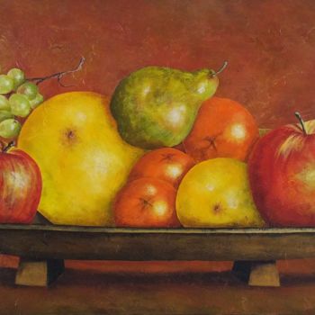 Painting titled "Frutas" by Jean-Claude Latour, Original Artwork, Acrylic